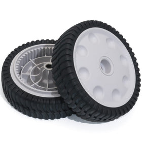 Cheemuii 8in lawn mower wheel front drive for smooth navigation.