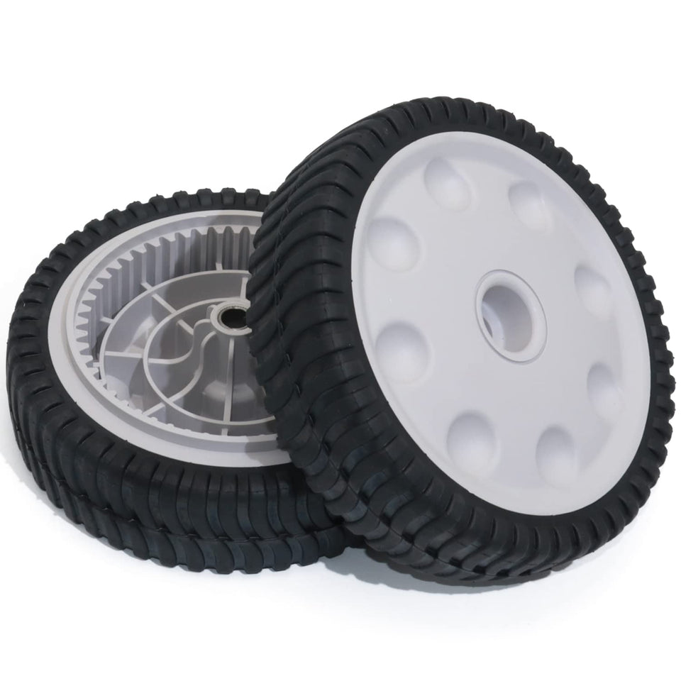 Cheemuii 8in lawn mower wheel front drive for smooth navigation.