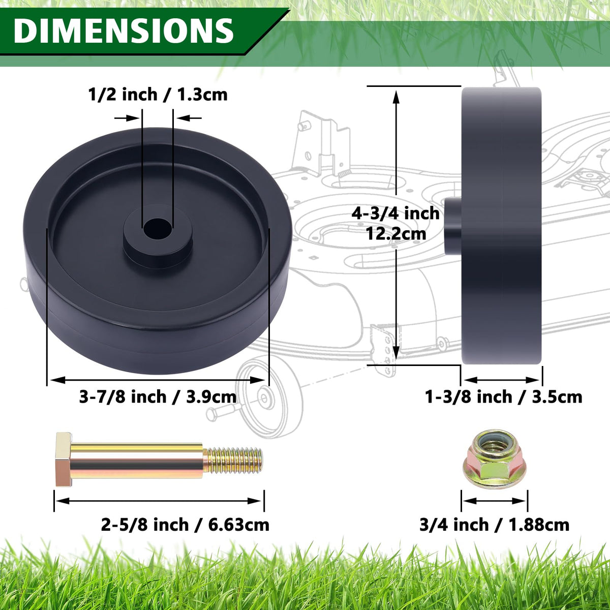 CheeMuii compatible models ensure easy deck wheel replacement