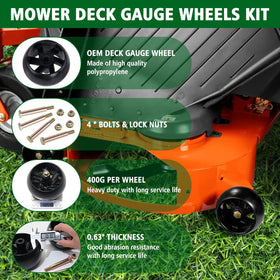 CheeMuii deck gauge wheel 5 inch diameter demonstrates the wheel size