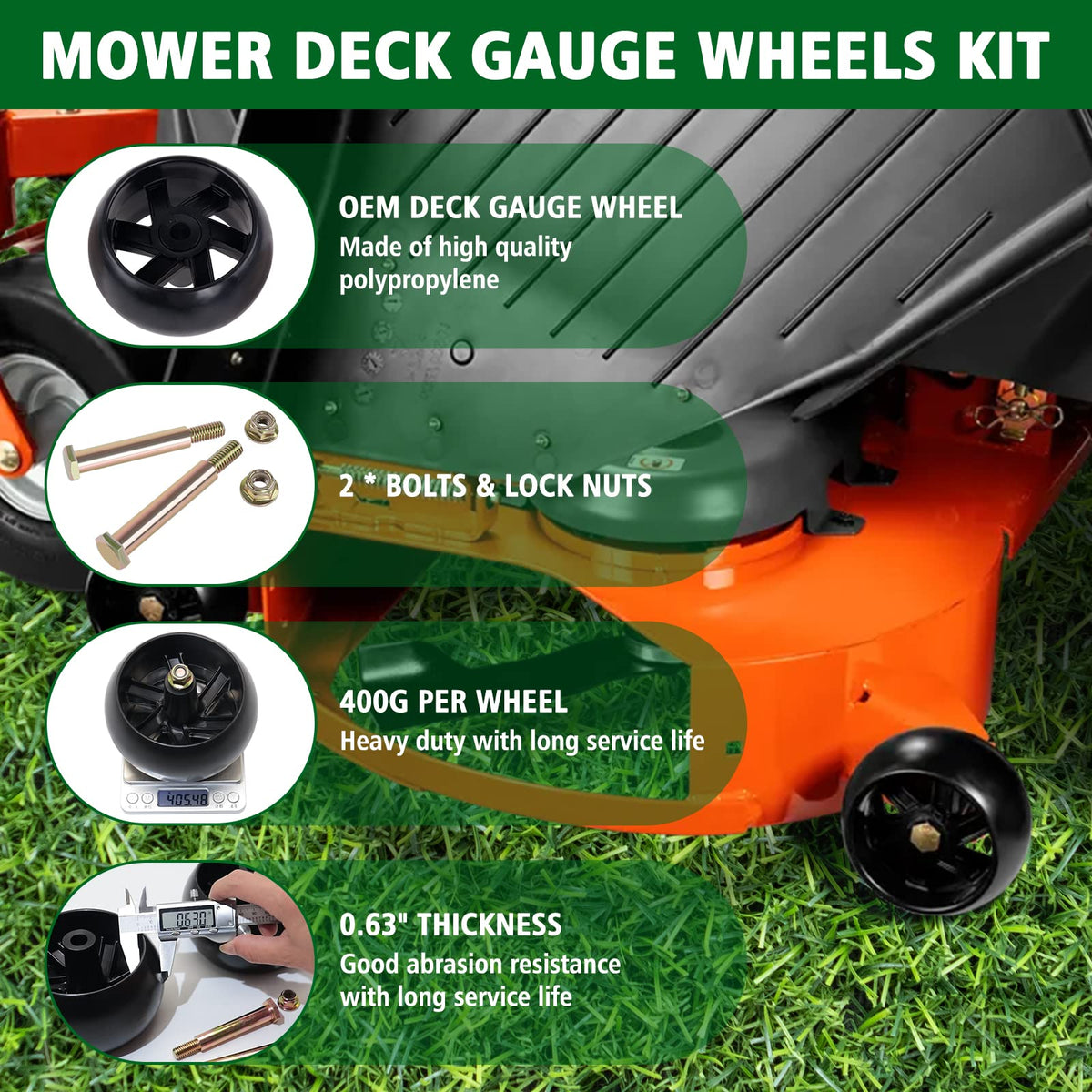 CheeMuii kit includes bolts and lock nuts for quick installation