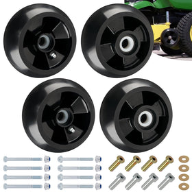 CheeMuii deck gauge wheels 4-pack for smooth mowing and consistent deck height.