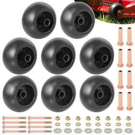 CheeMuii deck wheel kit 8-pack for smooth cuts on uneven lawns.