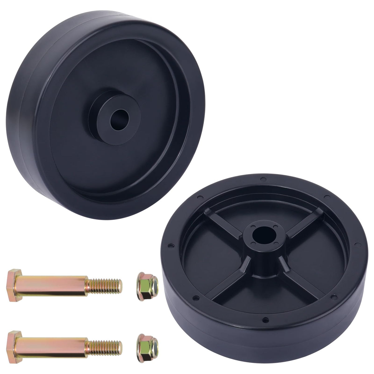 CheeMuii deck wheels kit 2 pcs enhances mower deck stability on uneven terrain