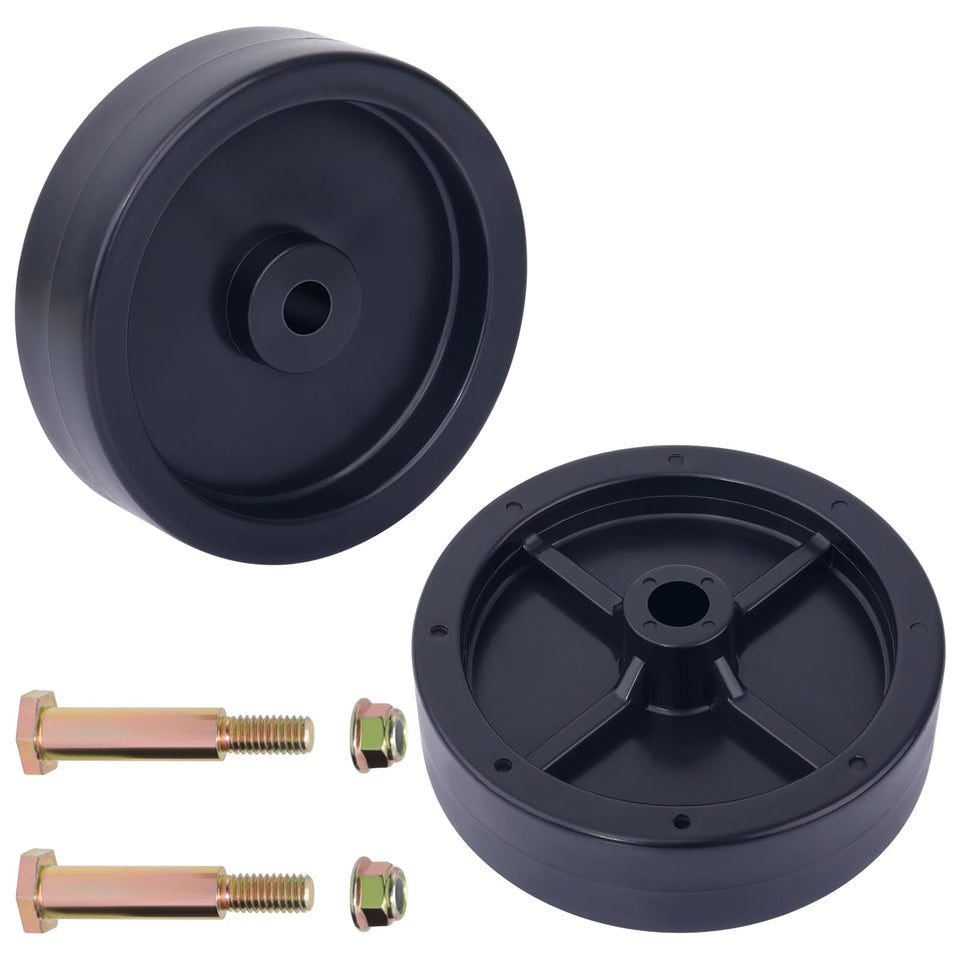 CheeMuii deck wheels kit 2 pcs enhances mower deck stability on uneven terrain