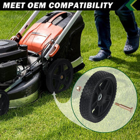 CheeMuii easy installation revives your mower wheels quickly.