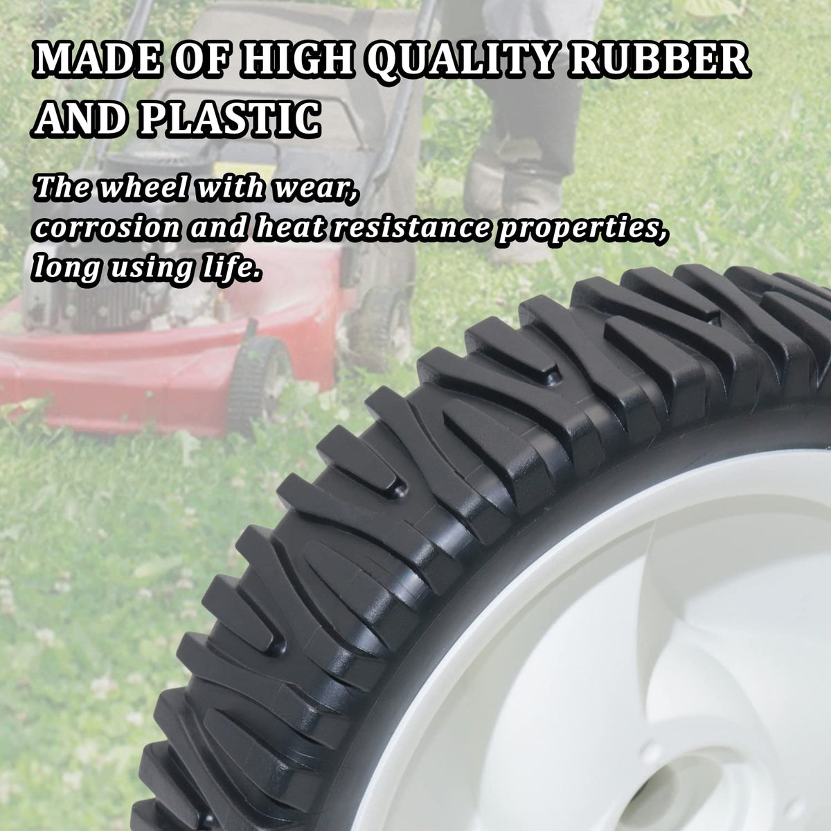 CheeMuii front wheel bore 1/2in compatible with common mower axles for easy install