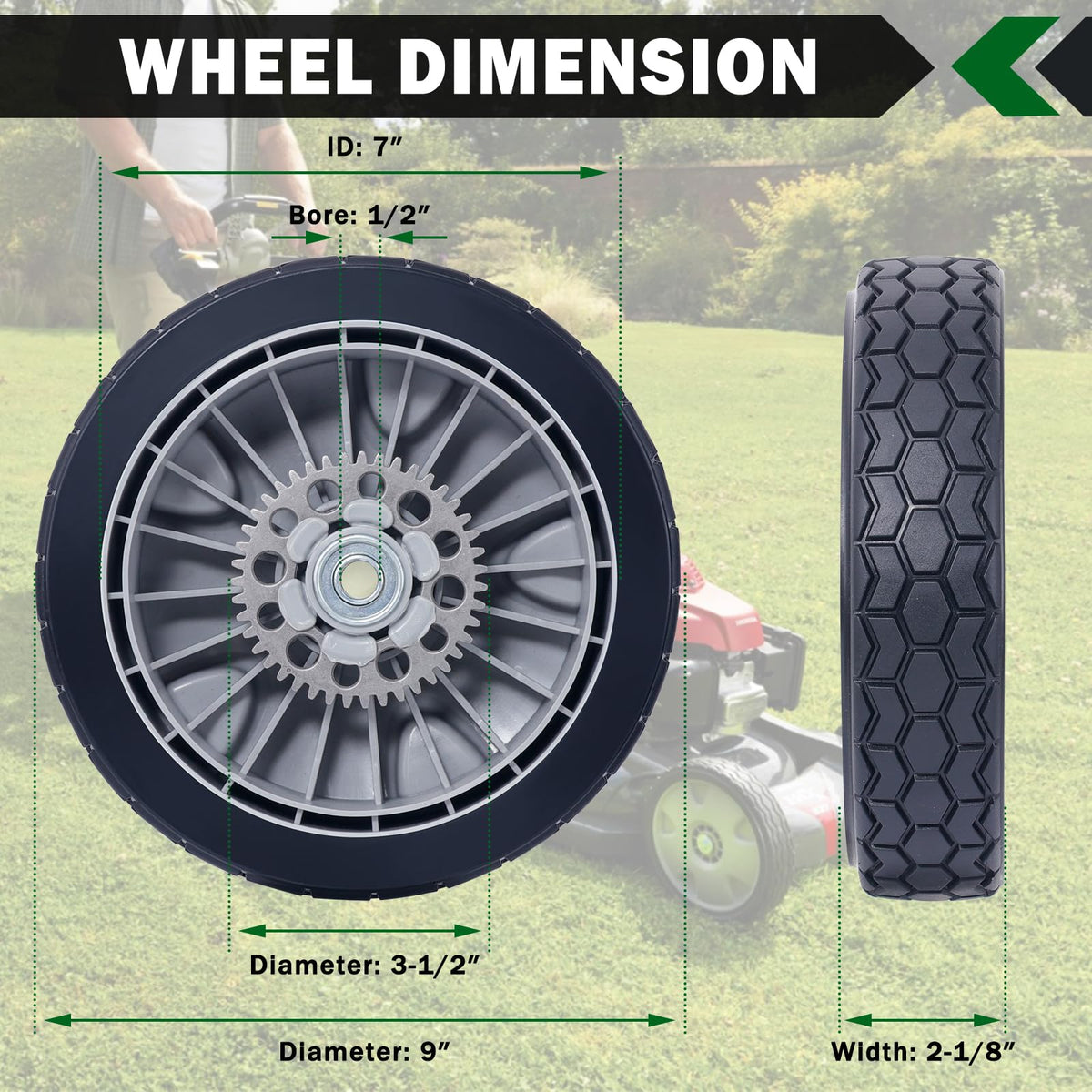 CheeMuii installation view shows simple hex-nut removal for fast wheel swap.
