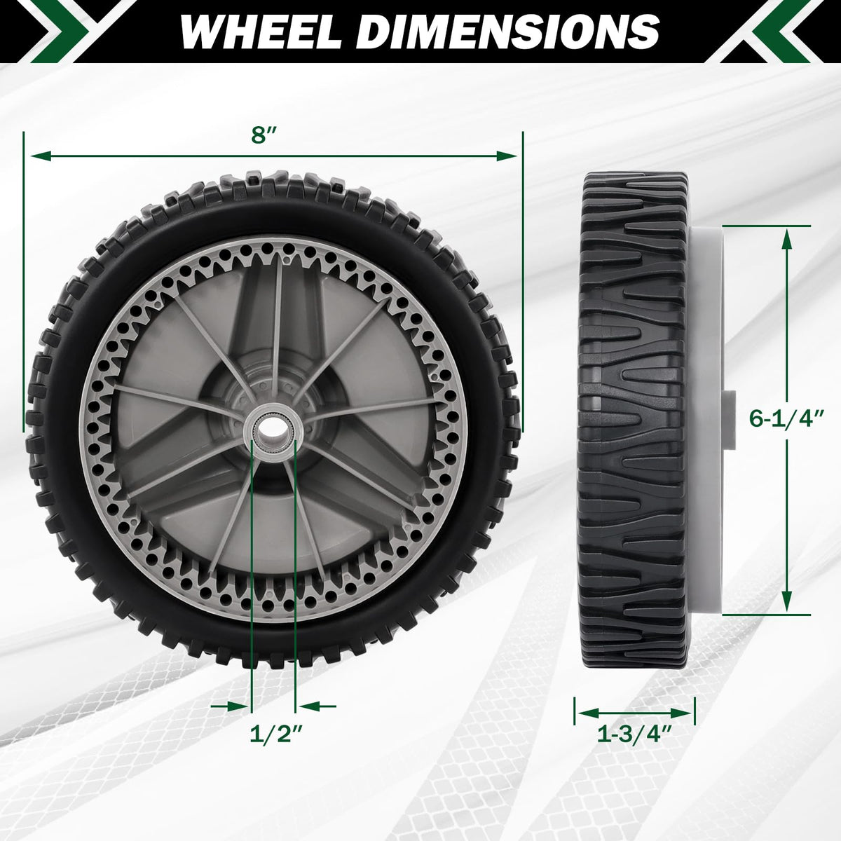 CheeMuii bore-1-2-inch specification clarifies fitment with common axles.