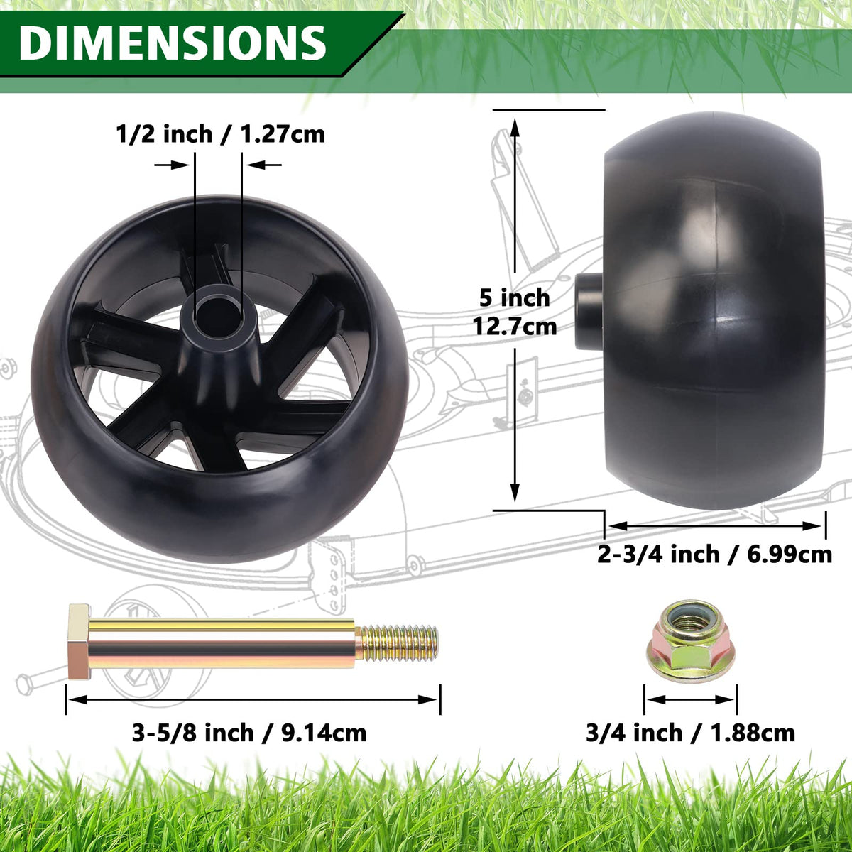 CheeMuii compatibility: fits Husqvarna, Cub Cadet, MTD and more