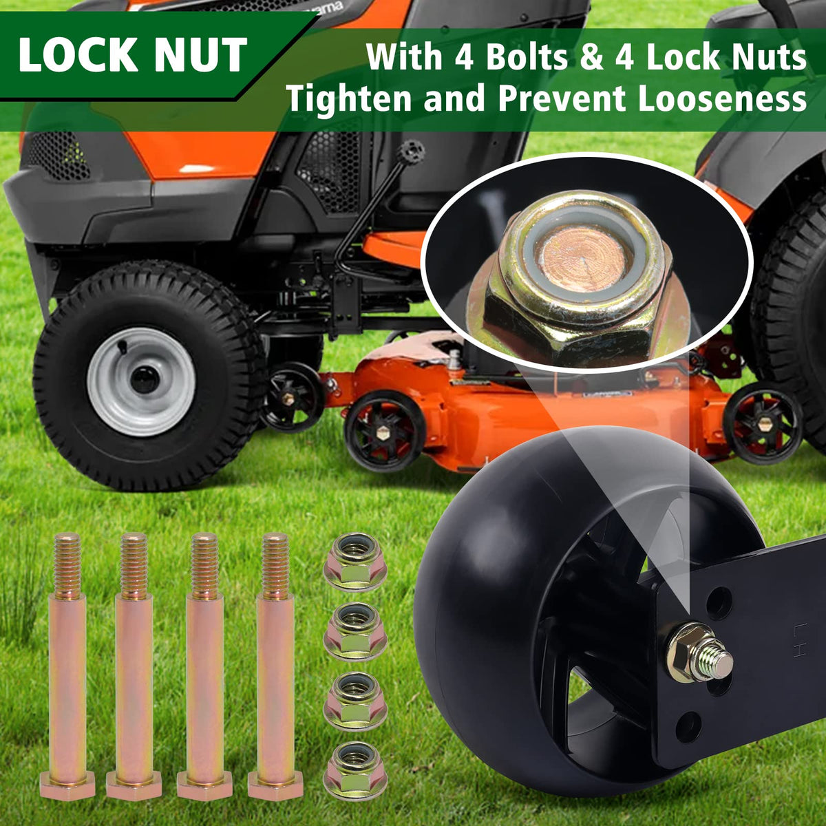 CheeMuii bolts and lock nuts included for quick replacement
