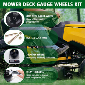 CheeMuii pack includes 4 wheels, bolts, and lock nuts for quick deck repairs