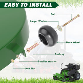 CheeMuii replacement wheels fit Exmark, Kubota, Toro models for versatile upkeep.