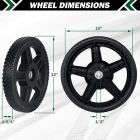 CheeMuii two-pack wheels for quick replacement.