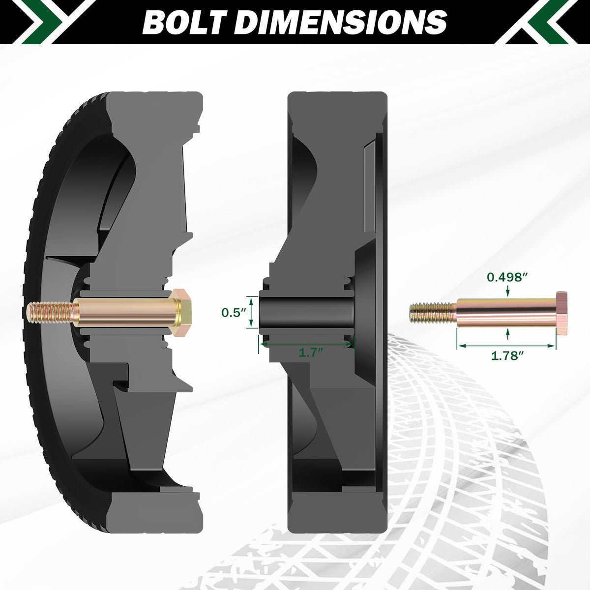 CheeMuii versatile wheels for mowers, generators, and tillers.