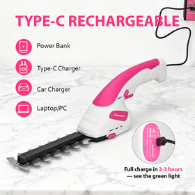 Cheersonic ergonomic lightweight design minimizes fatigue during gardening.