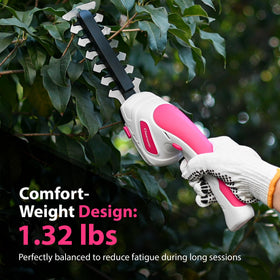 Cheersonic 1100 RPM motor delivering powerful cuts through light branches.