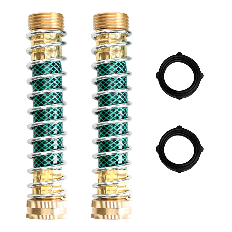 Cheerwater 2-pack brass hose adapters secure leak-free connections.
