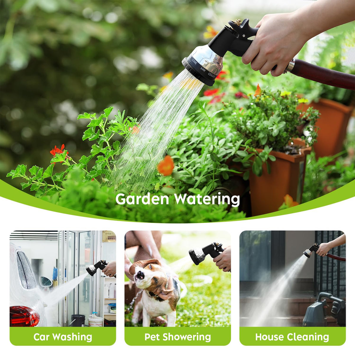 Cheerwater zinc alloy body resists rust for long-lasting performance.