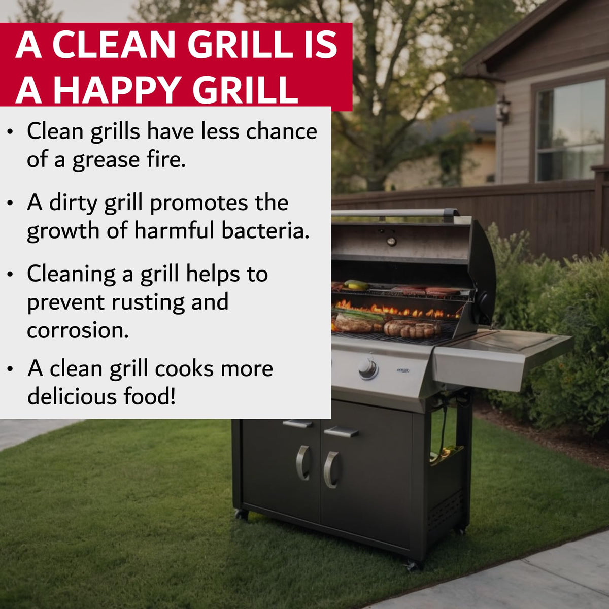 Chef Master travel-ready compact design stores with outdoor grilling gear.