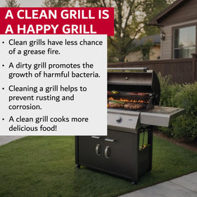 Chef Master travel-ready compact design stores with outdoor grilling gear.