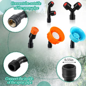 CHENGU spray nozzle double nozzle for wider coverage in garden tasks
