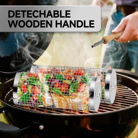 Chenovate grill basket is dishwasher safe for fast cleanup.