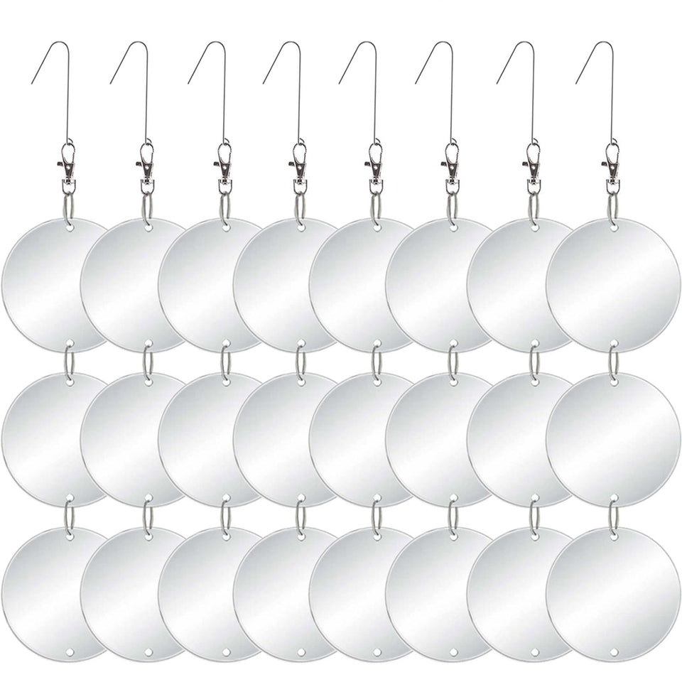 Chephon bird-scare-disc double-sided 24-pack protects property with reflective visuals.