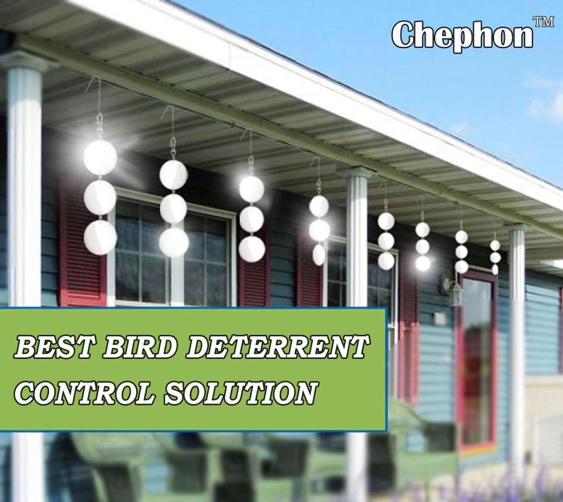 Chephon bird-scare-disc easy installation with simple mounting options.
