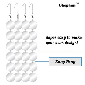 Chephon bird-scare-disc outdoor display protects boats, cars, and pools.