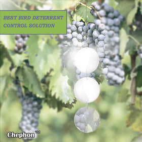 Chephon bird-scare-disc wind-swaying design adds outdoor charm while repelling birds.