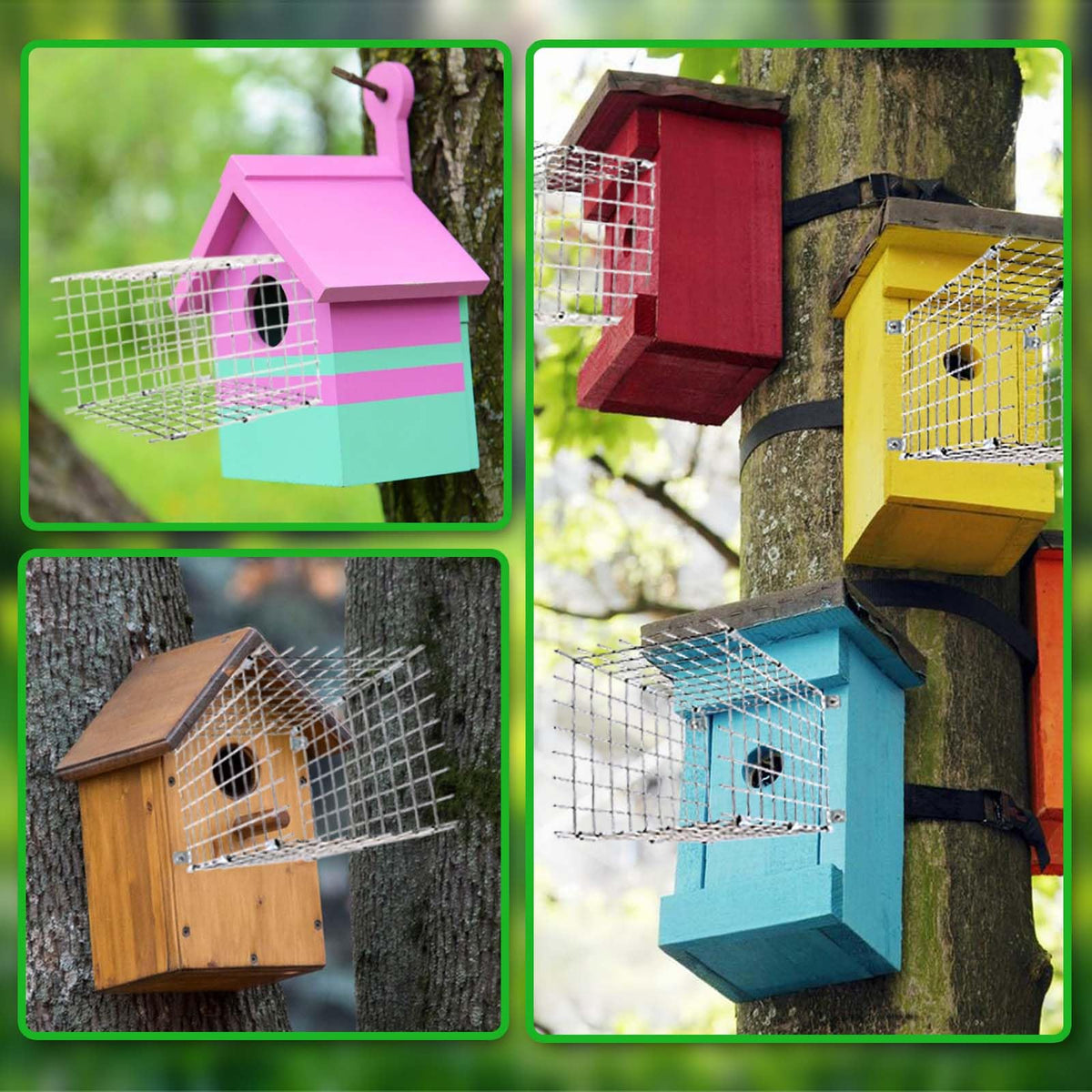 Chephon two pack birdhouse guards ready for quick setup and extended coverage.