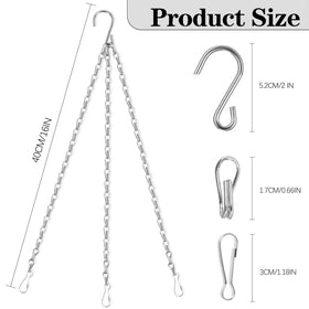 Chffcuh adjustable-length hanging chain lets you tailor height for perfect display.