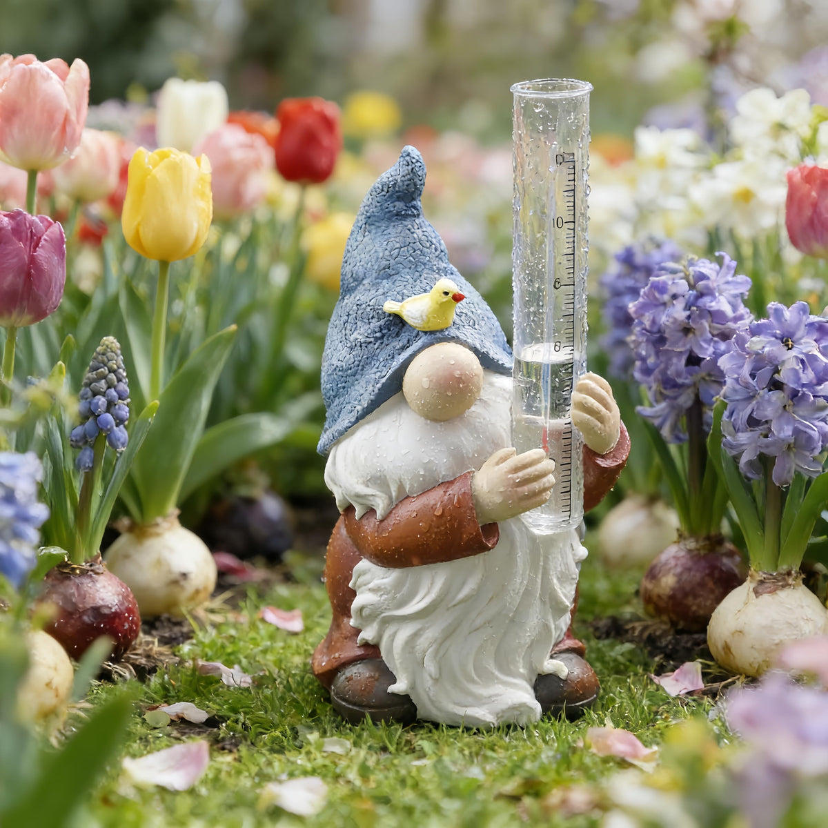 chhcjqyyf garden lawn decor rain gauge for practical weather tracking.