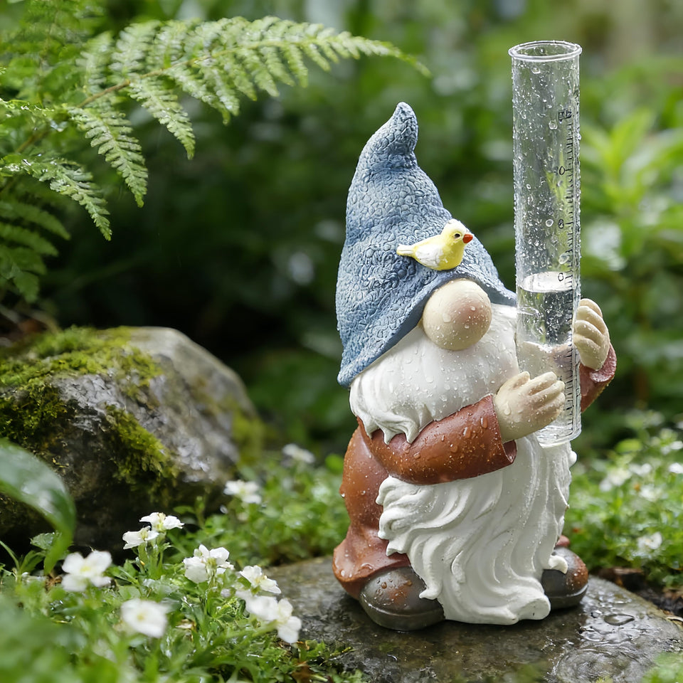 chhcjqyyf rain gauge outdoor 8-inch resin shows weather-readiness for gardens.