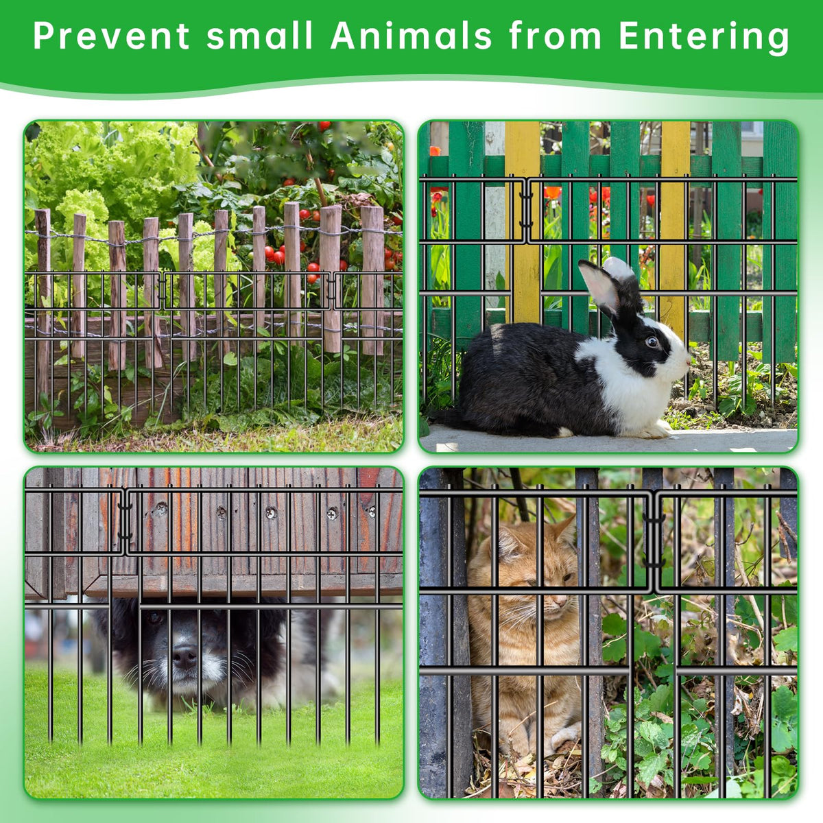 CHTSJQW 1.52in-gap barrier prevents small animals from crossing at the base