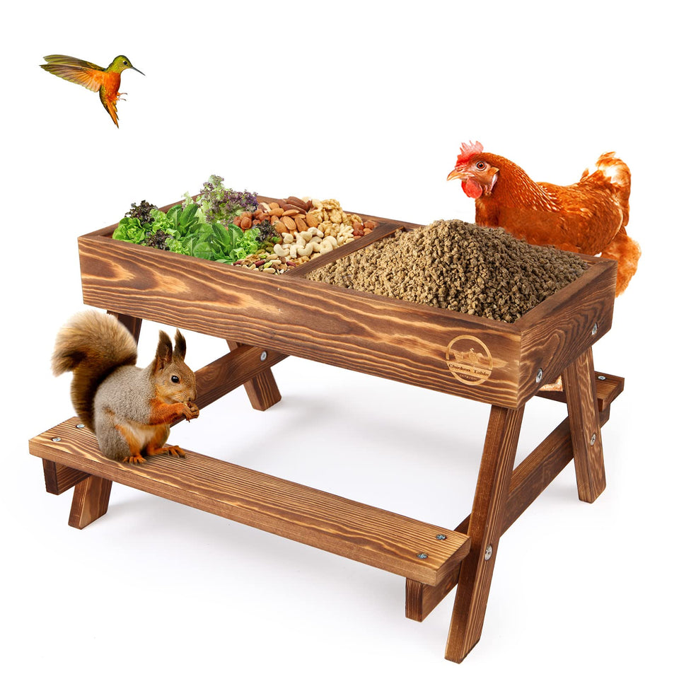 CHTSJQW chicken table assembly shown for quick setup