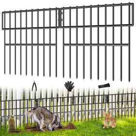 CHTSJQW dog fence 39.5ft with 28 panels protects yards from digging and escapes