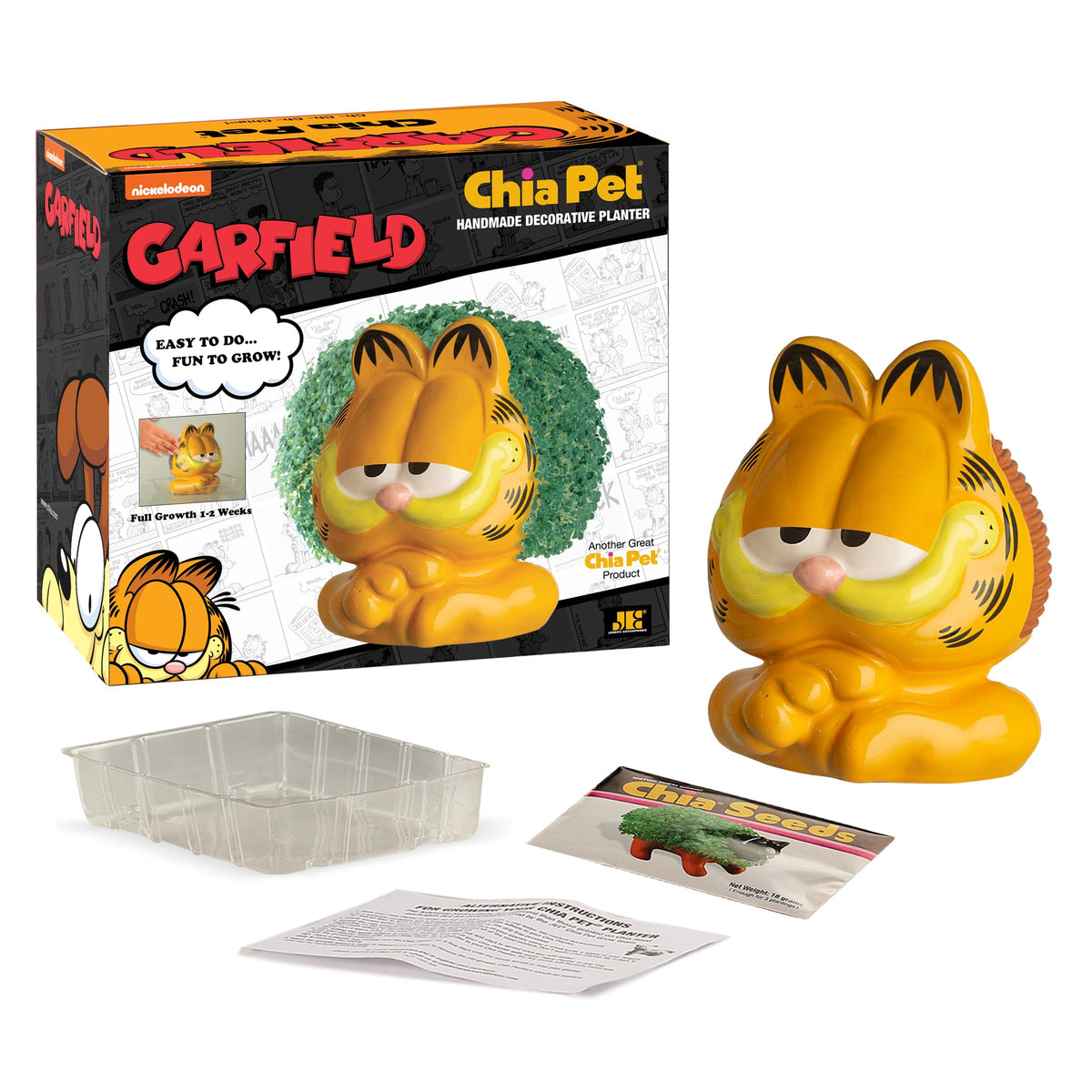 Chia Garfield seed packet for three plantings
