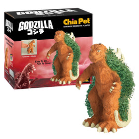 Chia Godzilla decorative planter ready for growth in stylish home decor