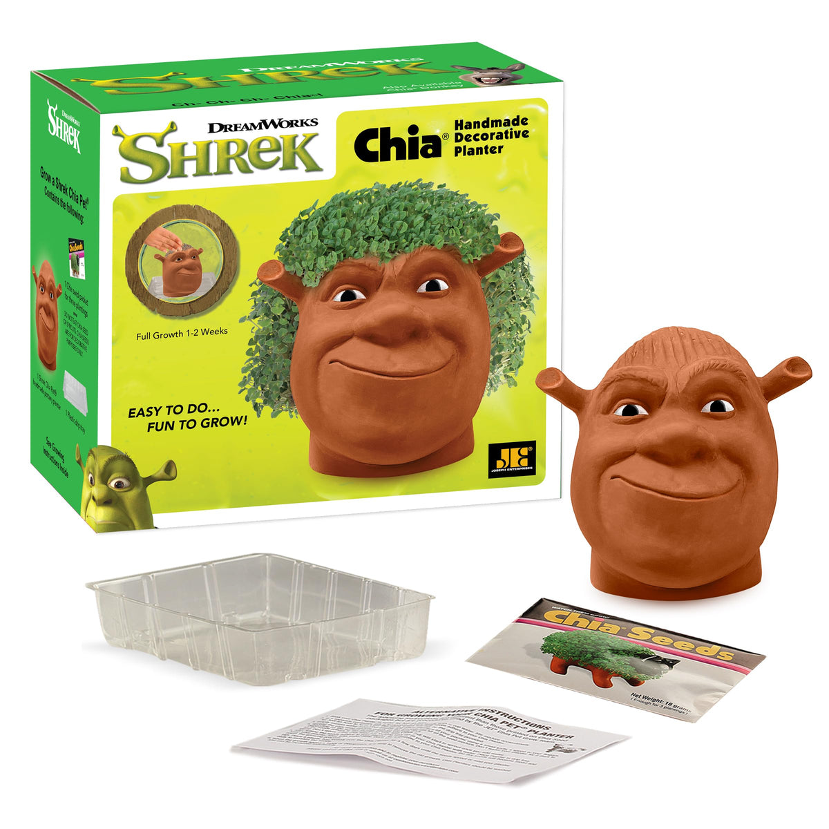 Chia Pet collection of characters expands your growing set.