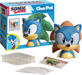 Chia Pet Sonic the Hedgehog replantable planter supports multiple plantings.