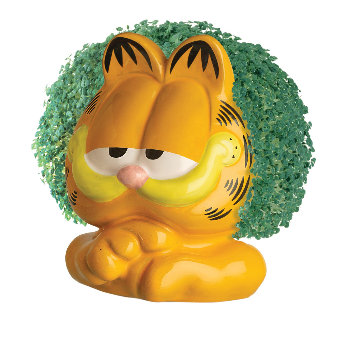 Chia Garfield planter is washable and reusable for ongoing growing fun