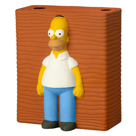 Homer Chia Pet decorative planter with drip tray, ideal for gifting.