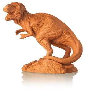 Chia Pet T-Rex reusable planter shown ready for a new planting.