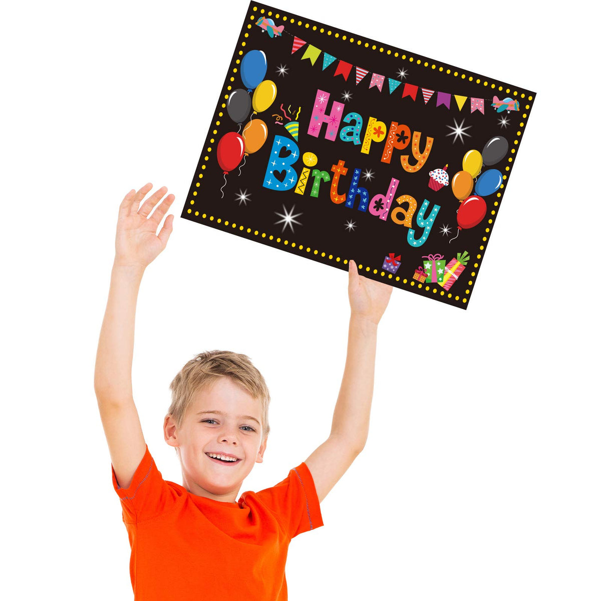 Chiazllta colorful balloons and cake design draws attention to celebrations.
