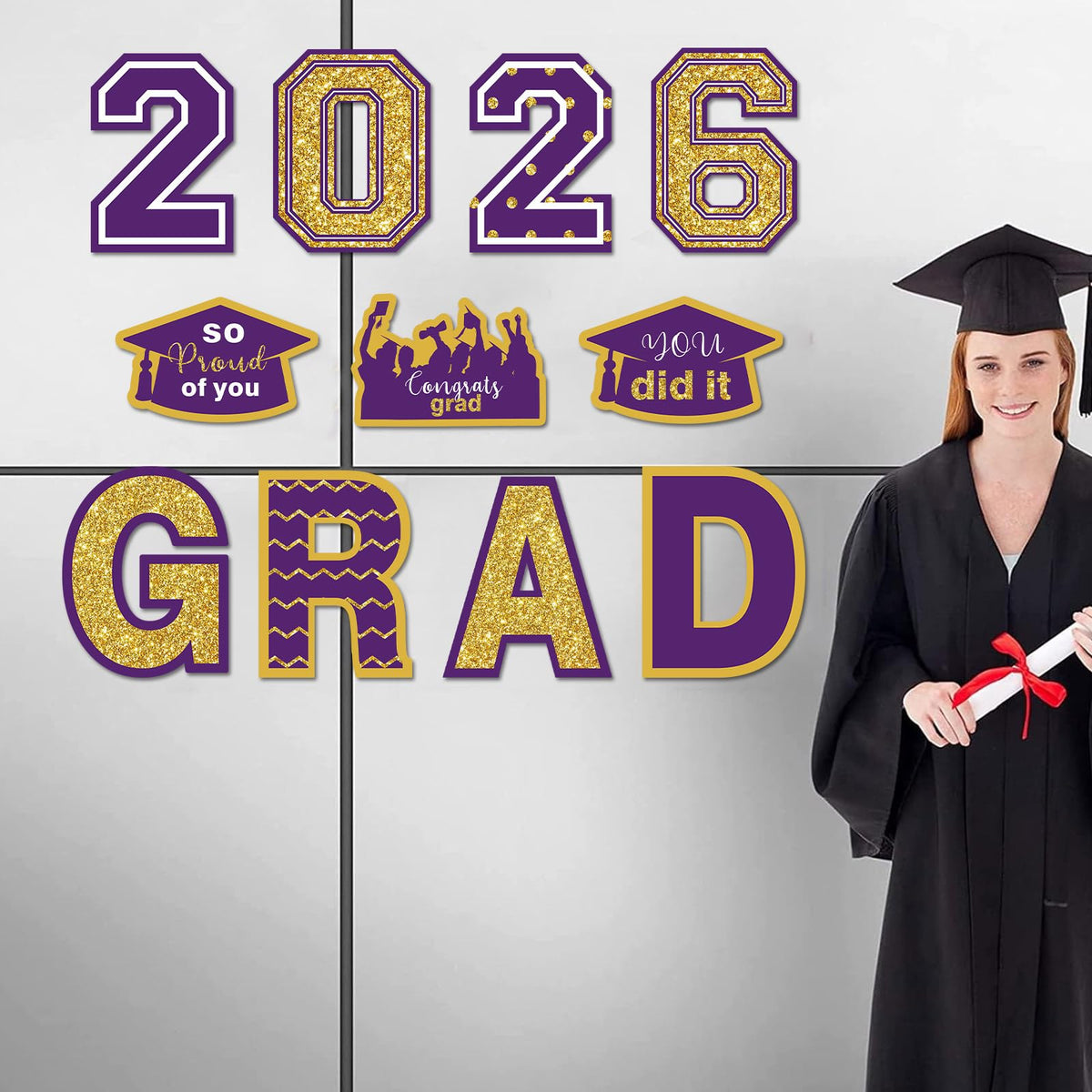 Chiazllta outdoor graduation display as a centerpiece for pathways.