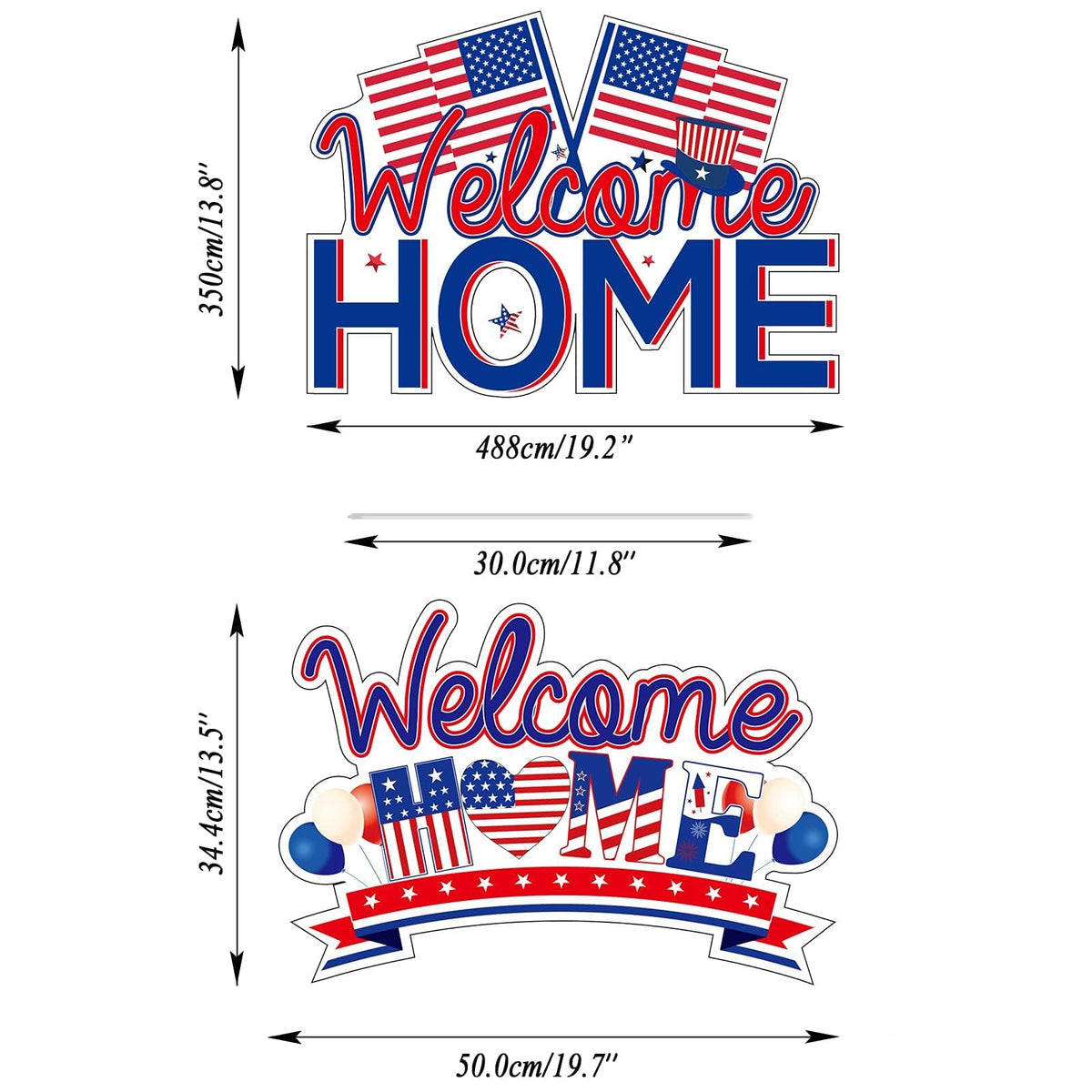 Chiazllta patriotic pattern signs with vibrant colors for standout yard decor