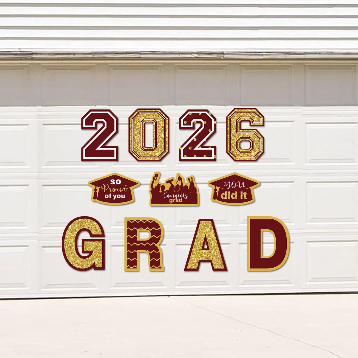 Chiazllta maroon and gold signs elevate class of 2026 celebration