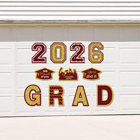 Chiazllta maroon and gold signs elevate class of 2026 celebration